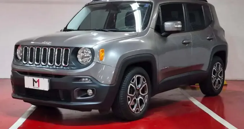 JEEP RENEGADE LONGITUDE 1.8 FLEX  AUTOMÁTICO - 2018 - CINZA