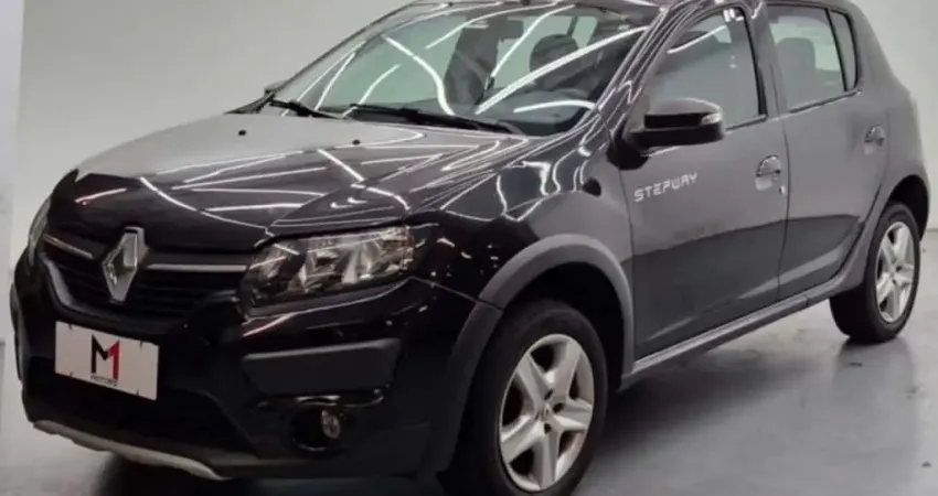 RENAULT SANDERO STEPWAY 1.6 FLEX AUTOMATIZADO - 2015 - PRETO