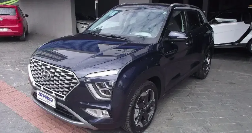 Hyundai Creta Ultimate 2.0 Automático + Borboleta + Teto Solar 2024/2025 Azul
