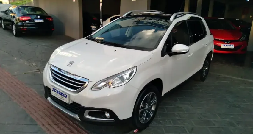 Peugeot 2008 Griffe 1.6 Automático + Borboleta Flex + Teto Panorâmico 2016/2017 Branco