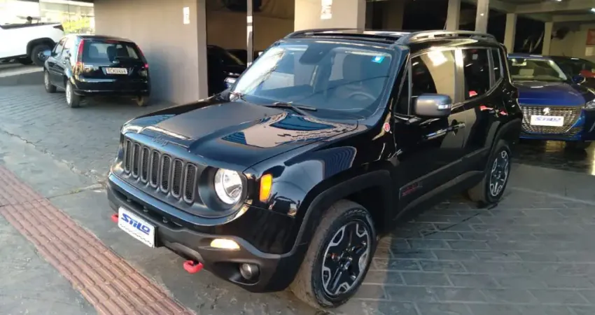 Jeep Renegade Trailhawk 2.0 4x4 Automático + Borboleta Turbo Diesel + Teto Solar 2015/2016 Preto