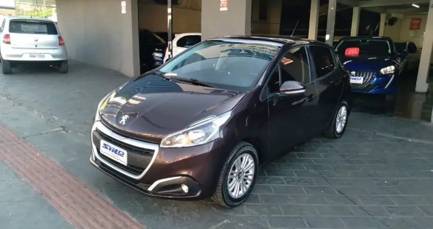 Peugeot 208 Allure 1.2 Flex + Teto Panorâmico 201/2019 Marrom