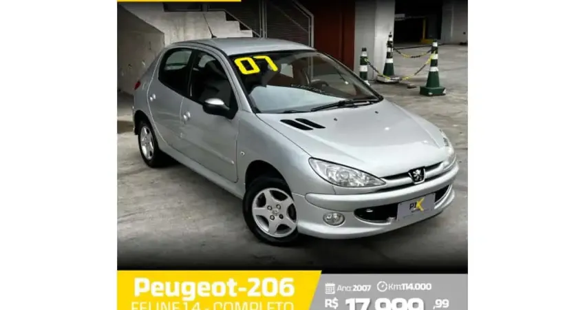 Peugeot 206 2007 1.4 feline 8v flex 4p manual