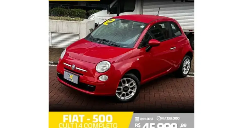 Fiat 500 2012 1.4 cult 8v flex 2p automatizado