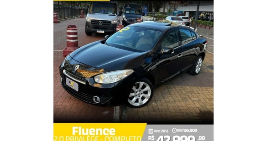 Renault Fluence 2012 2.0 privilége 16v flex 4p automático