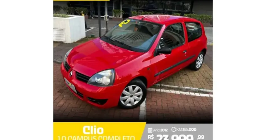 Renault Clio 2012 1.0 campus 16v flex 2p manual
