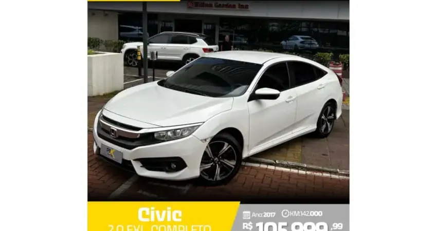 Honda Civic 2017 2.0 16v flexone exl 4p cvt
