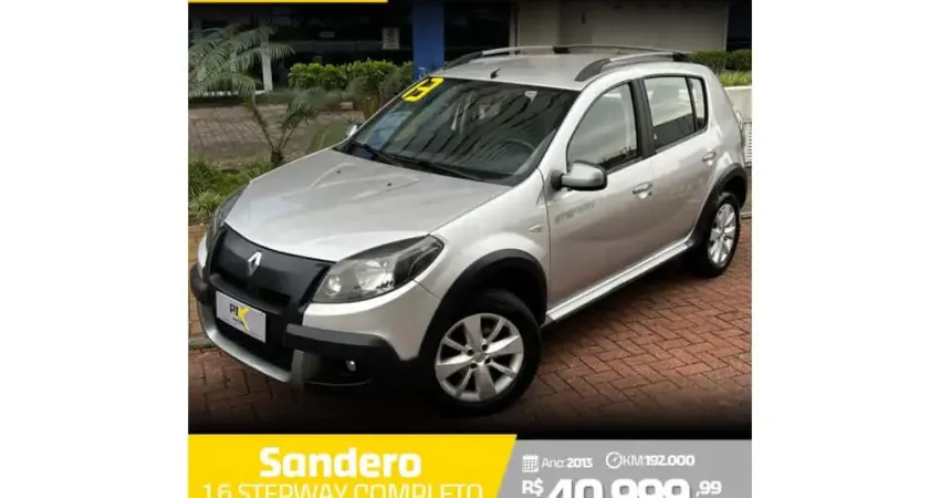 Renault Sandero 2013 1.6 stepway 16v flex 4p automático