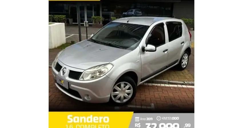 Renault Sandero 2011 1.6 expression 8v flex 4p manual
