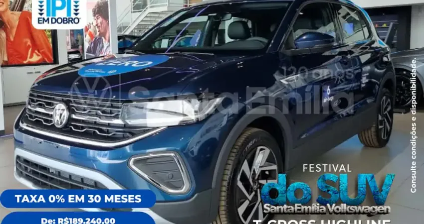 VOLKSWAGEN T-CROSS 1.4 TSI HIGHLINE 250 16V 4P