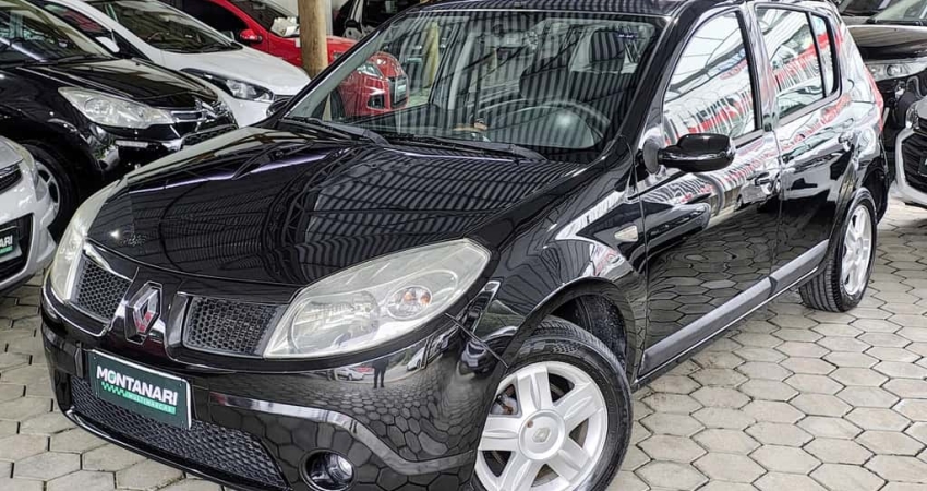 Renault Sandero Privilège Hi-Flex 1.6 16V 5p  - Preta - 2008/2008
