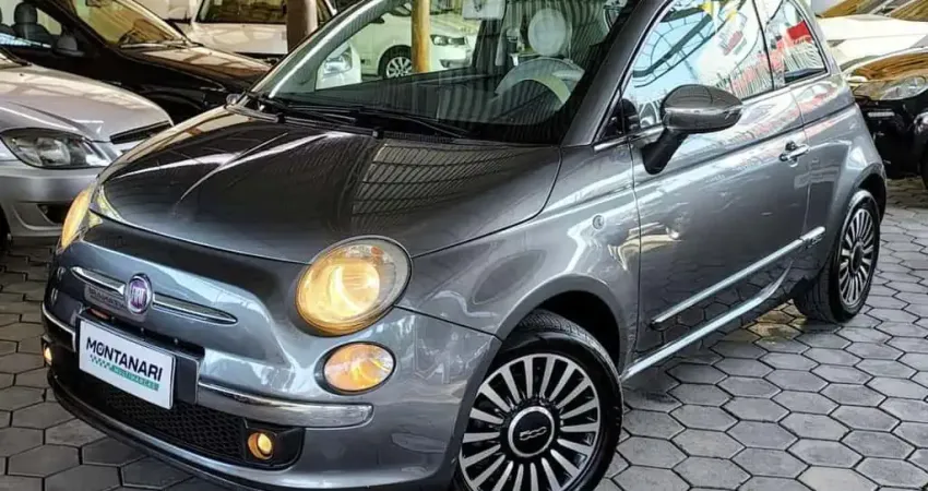 Fiat 500 LOUNGE 1.4 16V 100cv  Mec.  - Cinza - 2009/2010