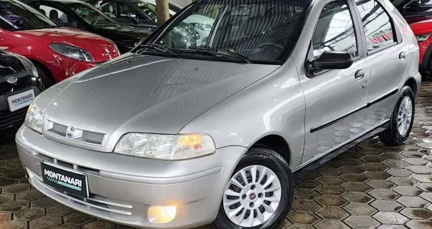 Fiat Palio ELX 1.0 mpi Fire 16v 4p (25 anos)  - Cinza - 2001/2001