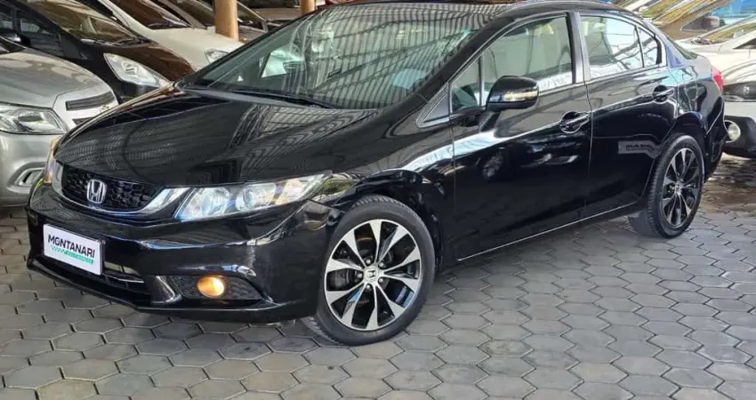 Honda Civic Sedan LXR 2.0 Flexone 16V Aut. 4p  - Preta - 2016/2016
