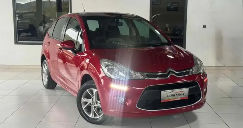 Citroën C3 Tendance 1.6 VTi Flex Start 16V Aut.  - Vermelha - 2017/2017