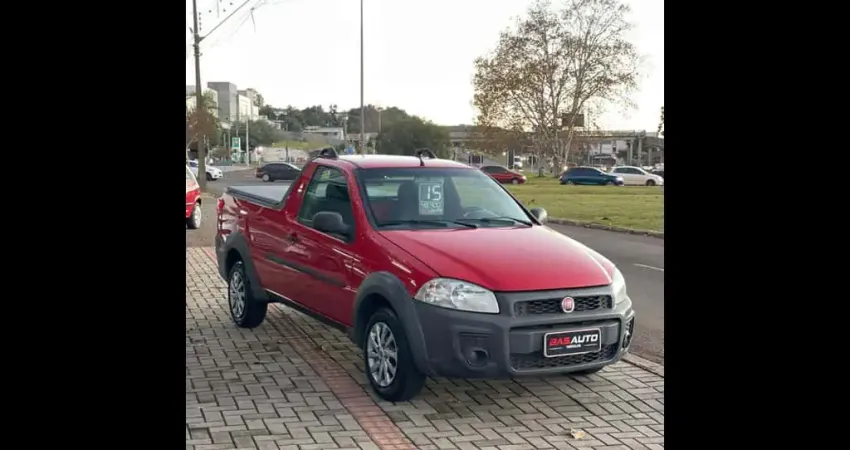 Fiat Strada Working 1.4 mpi Fire Flex 8V CS  - Vermelha - 2014/2015