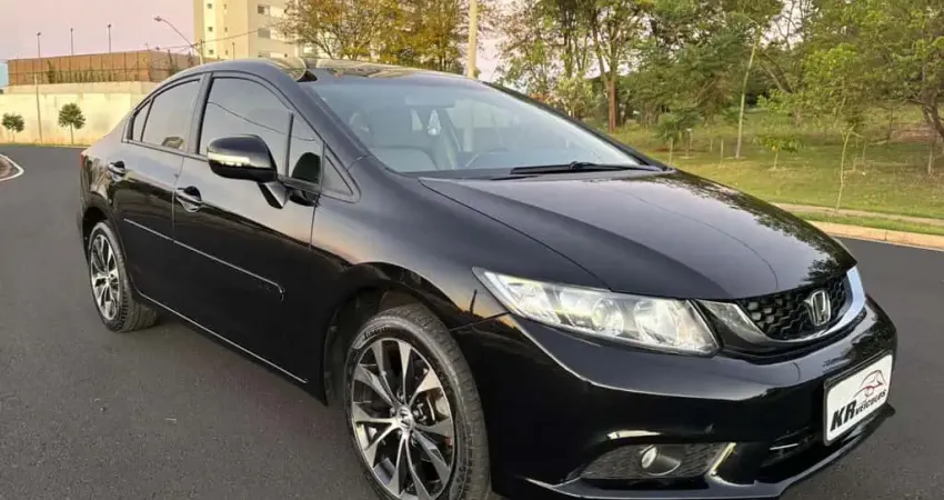 Honda Civic LXR 2015 - Preta - 2014/2015