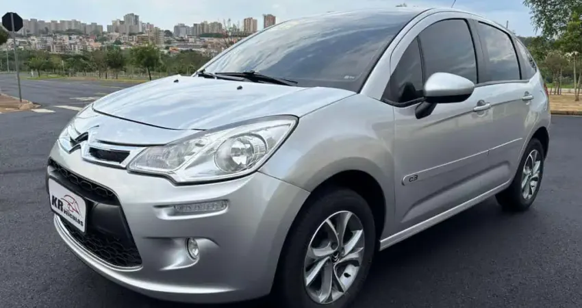 Citroën C3 90M 1.5 TENDANCE 2015 - Prata - 2014/2015