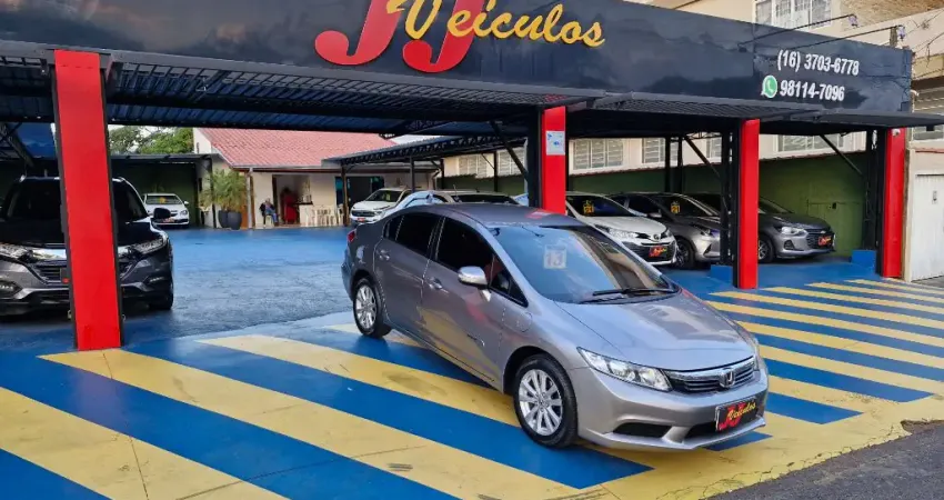 NEW CIVIC LXL SE AT 2013 CINZA 