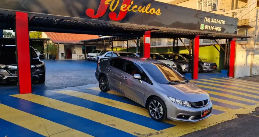 NEW CIVIC 2.0 LXR AT 2015 CINZA 