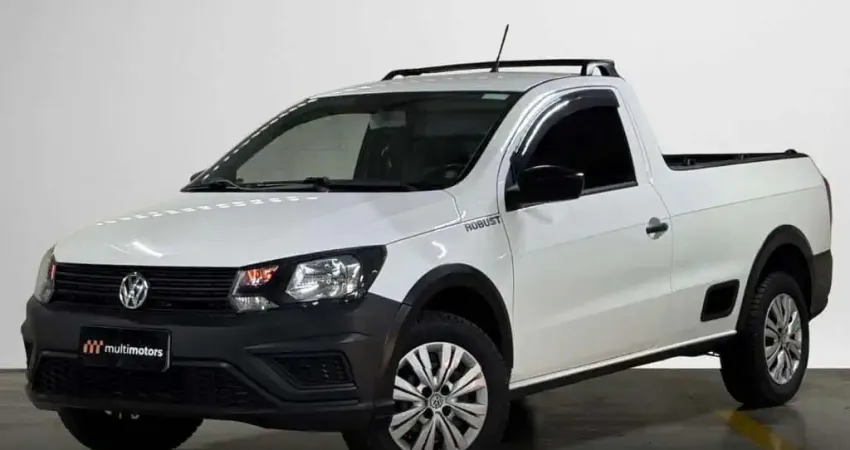 Volkswagen Saveiro Robust 1.6 Total Flex 8V  - Branca - 2018/2019