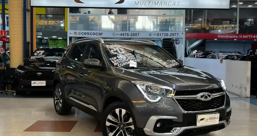 CAOA Chery Tiggo 5X TXS 1.5 Turbo - Teto Panorâmico - Cinza - 2019/2020
