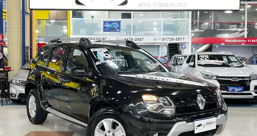 Renault Duster 2.0 FLEX DYNAMIQUE AUTOMÁTICO - Preta - 2015/2016
