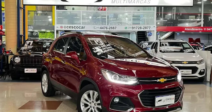 Chevrolet Tracker 1.4 TURBO PREMIER - TETO SOLAR - Vermelha - 2019/2019