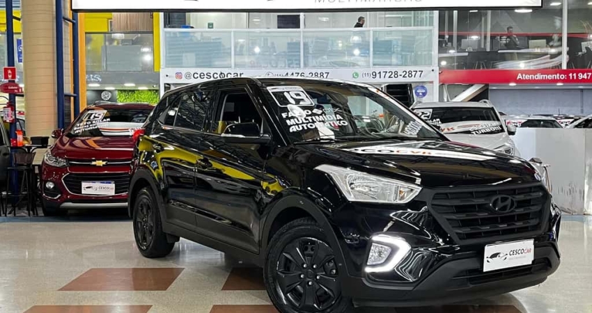 Hyundai Creta ATTITUDE 1.6 AUTOMÁTICO - Preta - 2019/2019