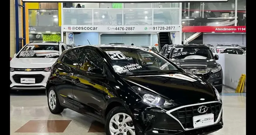 Hyundai HB20 1.0 VISION FLEX COMPLETO - Preta - 2019/2020
