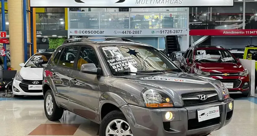 Hyundai Tucson GLS 2.0 FLEX AUTOMÁTICO  - Cinza - 2014/2015