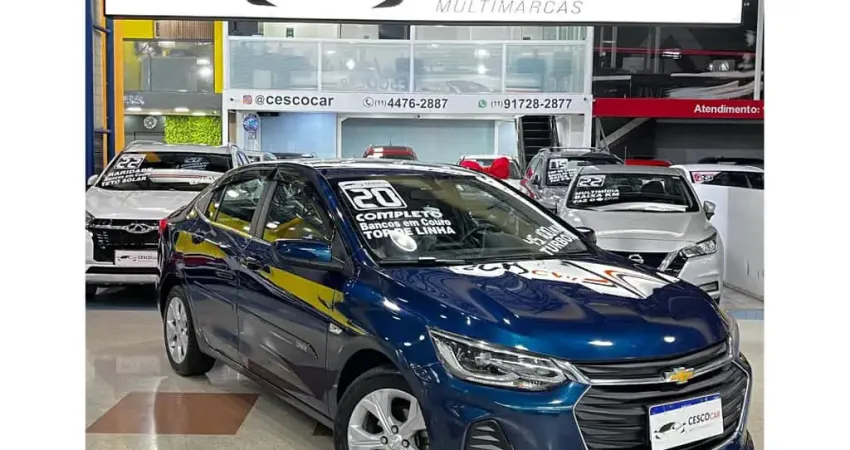 Chevrolet Onix PLUS PREMIER 1 - 1.0 TURBO FLEX AUTOMÁTICO - Azul - 2019/2020