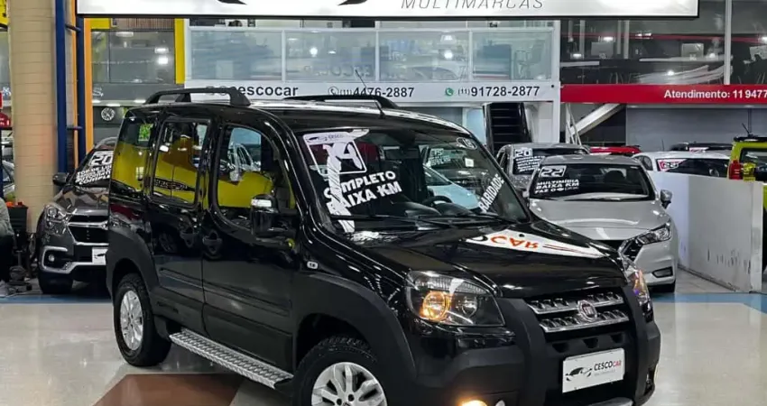 Fiat Doblo ADVENTURE 1.8 FLEX MANUAL - 6 LUGARES - Preta - 2014/2014