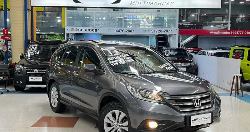 Honda CR-V EXL 2.0 FLEX 4WD C/ TETO SOLAR - Cinza - 2013/2013