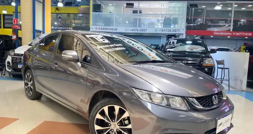 Honda Civic LXR - Cinza - 2015/2016