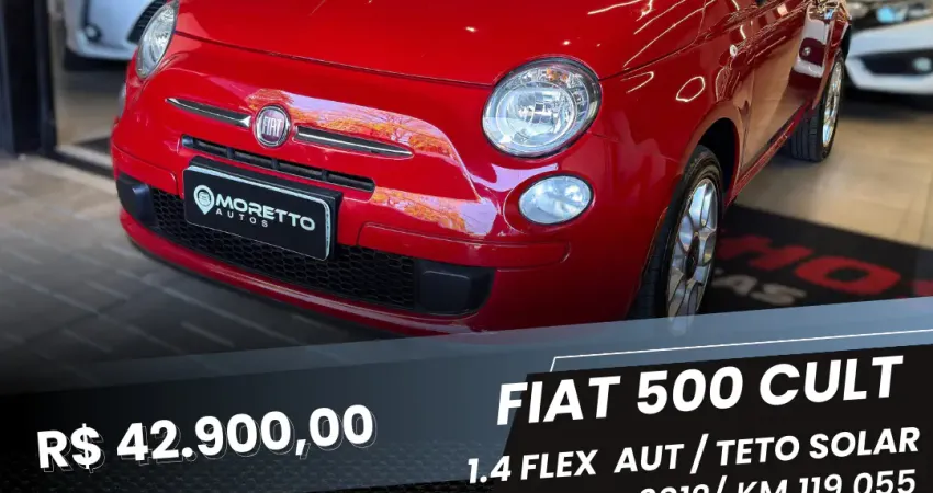 FIAT 500 CULT 1.4 EVO DUALOGIC 2012 (Perícia Aprovada)
