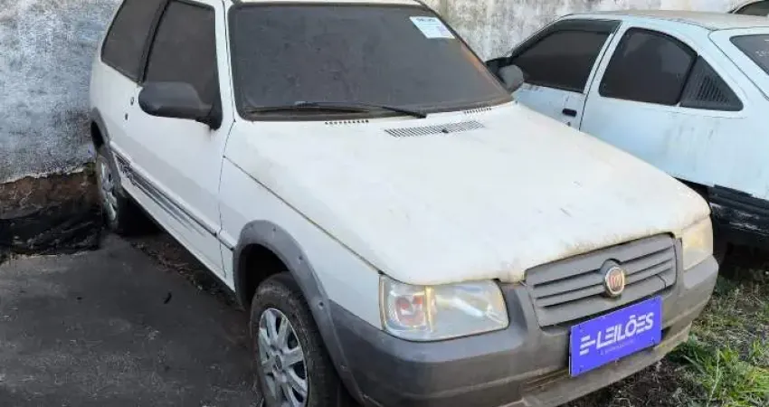 FIAT UNO MILLE WAY ECON COR BRANCA Ano/Mod.: 2011/2012 - 1.0