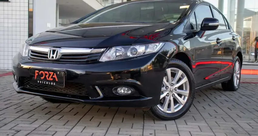 Honda Civic Sedan LXR 2.0 Flexone 16V Aut. 4p  - Preta - 2014/2014