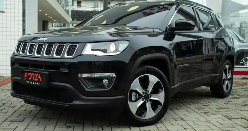 Jeep Compass LONGITUDE 2.0 4x2 Flex 16V Aut. 2018 - Preta - 2018/2018