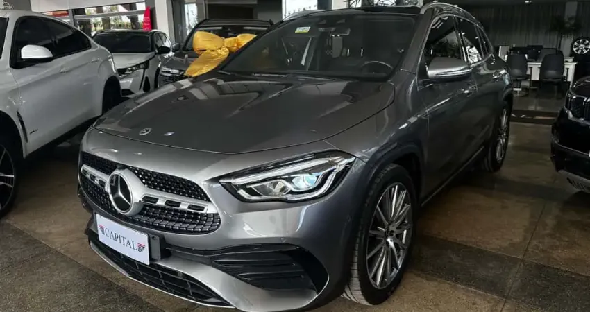 Mercedes-Benz Gla 200 200 1.3 GCI GASOLINA AMG LINE 7G-DCT - Cinza - 2021/2021