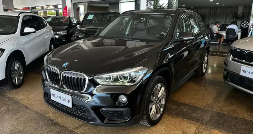 BMW X1 2.0 16V TURBO ACTIVEFLEX SDRIVE20I 4P AUTOMÁTICO - Preta - 2018/2019