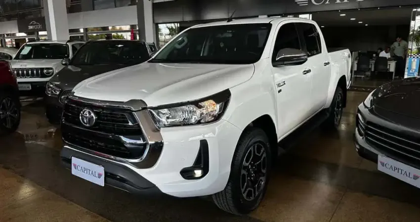 Toyota Hilux 2.7 VVT-I FLEX CD SRV 4X4 AUTOMÁTICO - Branca - 2021/2021