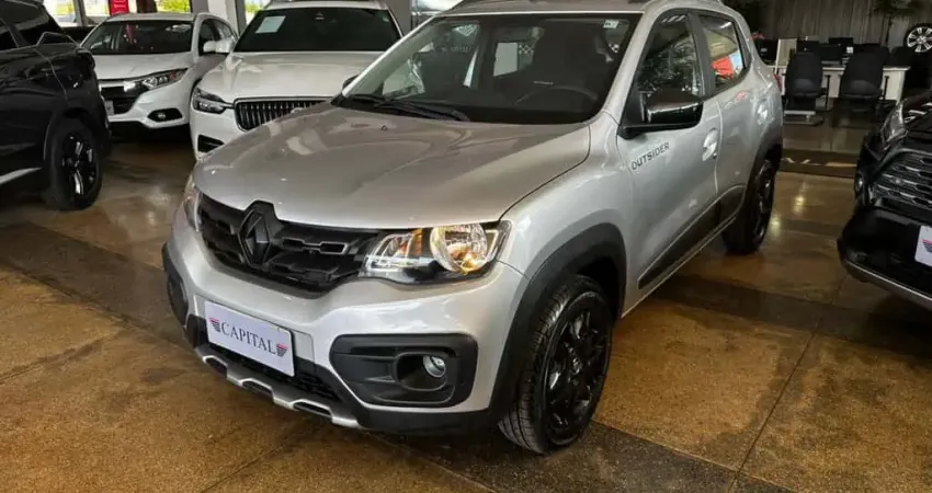 Renault Kwid 1.0 12V SCE FLEX OUTSIDER MANUAL - Prata - 2021/2022