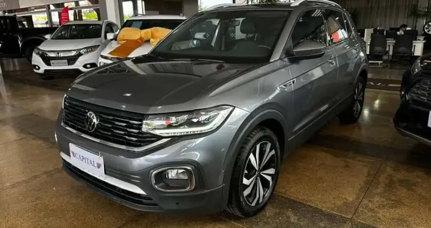 Volkswagen T-Cross 1.4 250 TSI TOTAL FLEX HIGHLINE AUTOMÁTICO  - Cinza - 2023/2024