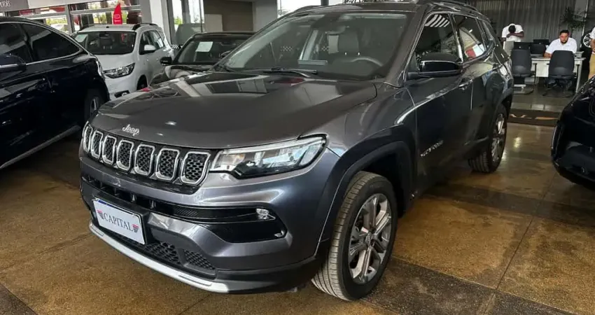 Jeep Compass 1.3 T270 TURBO FLEX LONGITUDE AT6 - Cinza - 2023/2023