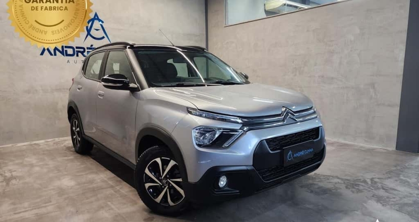 Citroën C3 Feel Pack 1.6 Flex 16V 5p Aut.  - Prata - 2022/2023