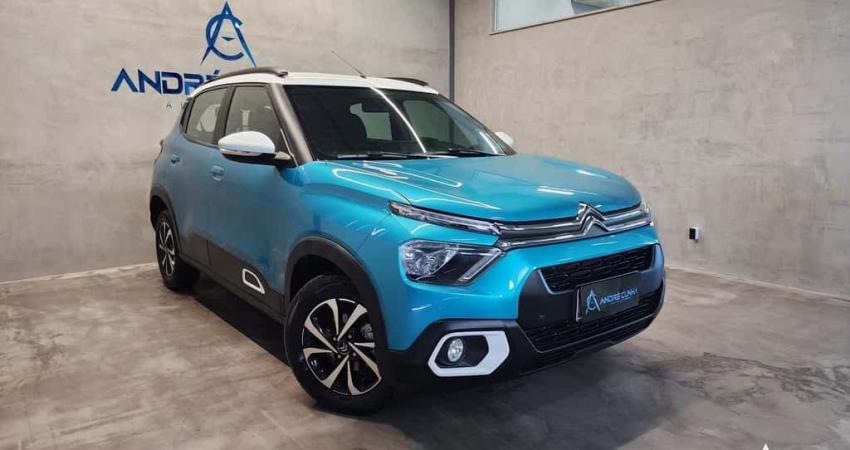 Citroën C3 Feel Pack 1.6 Flex 16V 5p Aut.  - Azul - 2022/2023