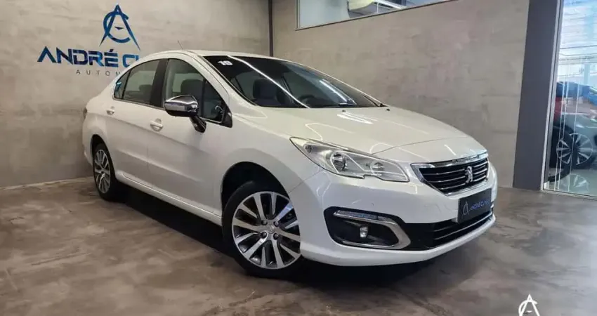 Peugeot 408 Roland Garros 1.6 TB Flex 16V 4p Aut  - Branca - 2017/2018