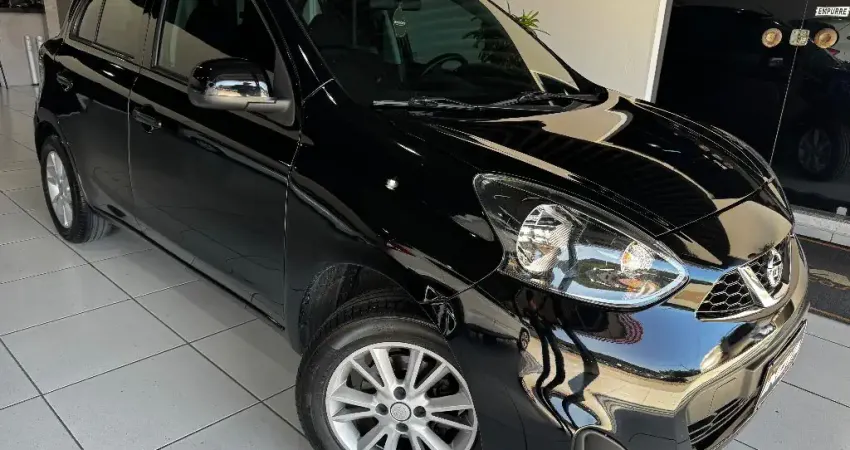 Nissan March 1.0 S 2017 Preto Completo!!!