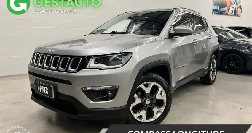 Jeep Compass LONGITUDE 2.0 4x2 Flex 16V Aut.  - Prata - 2018/2019
